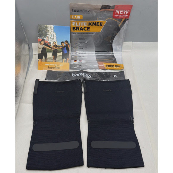 Elite Compression Knee Brace for Women & Men 2-Pack Knee Braces w/Bonus *read... - Picture 1 of 16